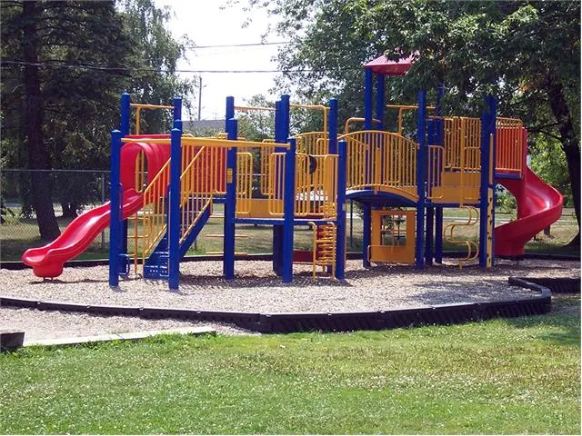 Ground-level view of Bowmanville Memorial Park