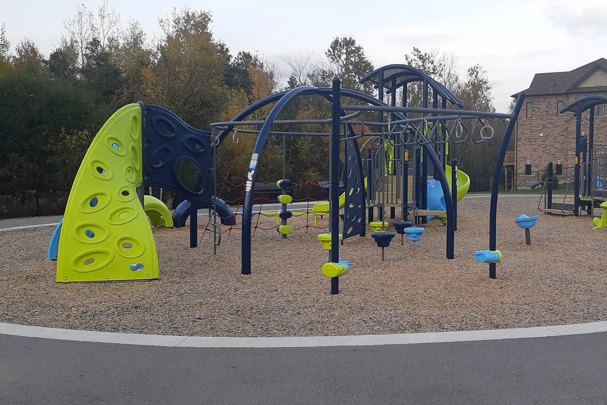 Ground-level view of Bruce Cameron Parkette