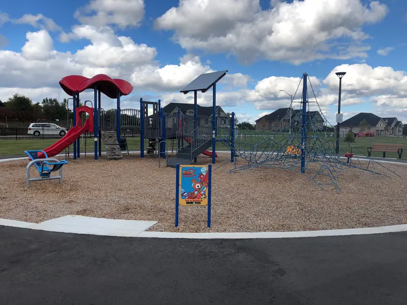 Ground-level view of Enniskillen Park