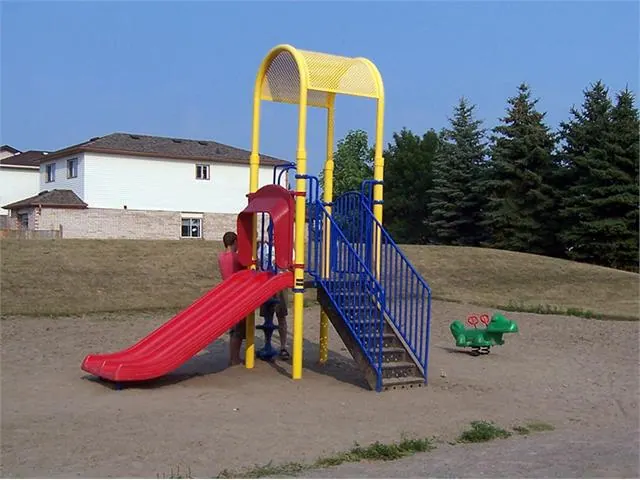 Ground-level view of Gate House Parkette