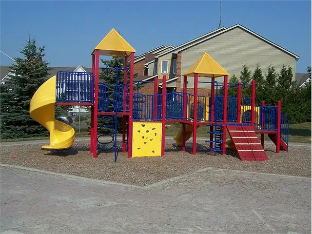 Ground-level view of Landerville Parkette