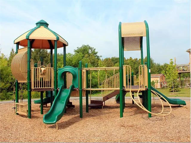 Ground-level view of Nelson Street Parkette