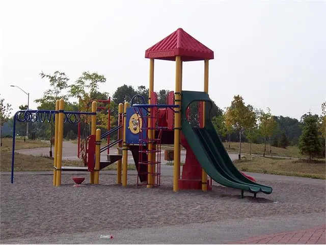 Ground-level view of Rosswell Park
