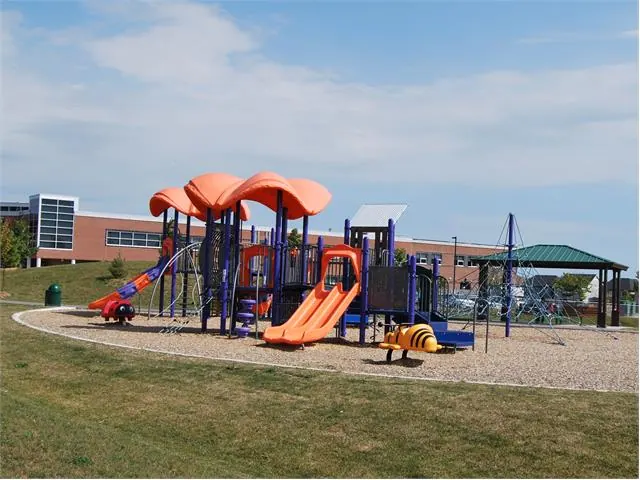Ground-level view of Scugog Street Neighbourhood Park